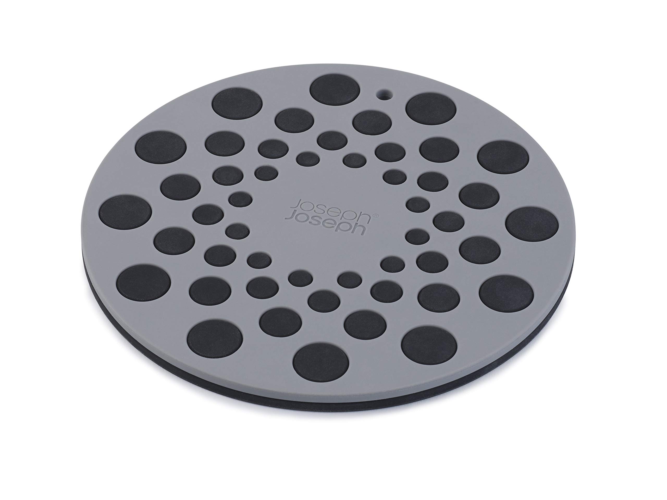 joseph-joseph-spot-on-2er-set-silikonuntersetzer-hitzebest-ndig-schwarz-grau image 1