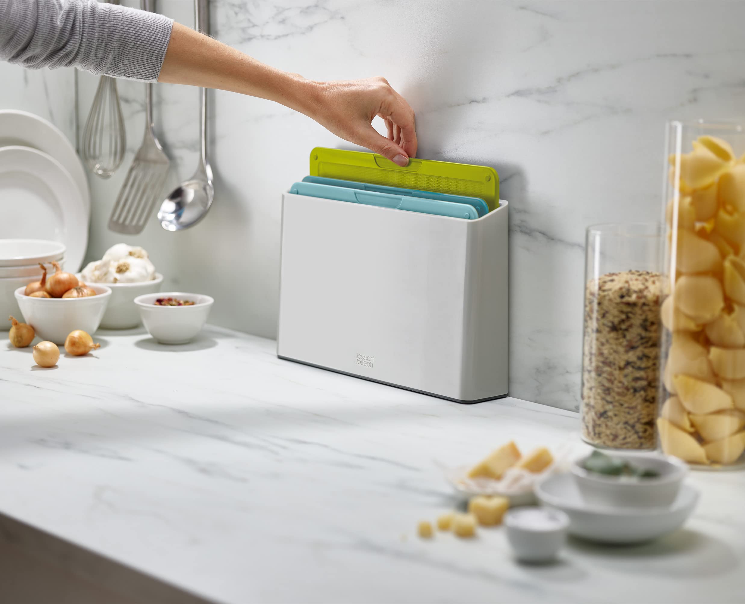 joseph-joseph-duo-3-teiliges-farbcodiertes-schneidebrett-set-mit-aufbewahrungs-e image 3