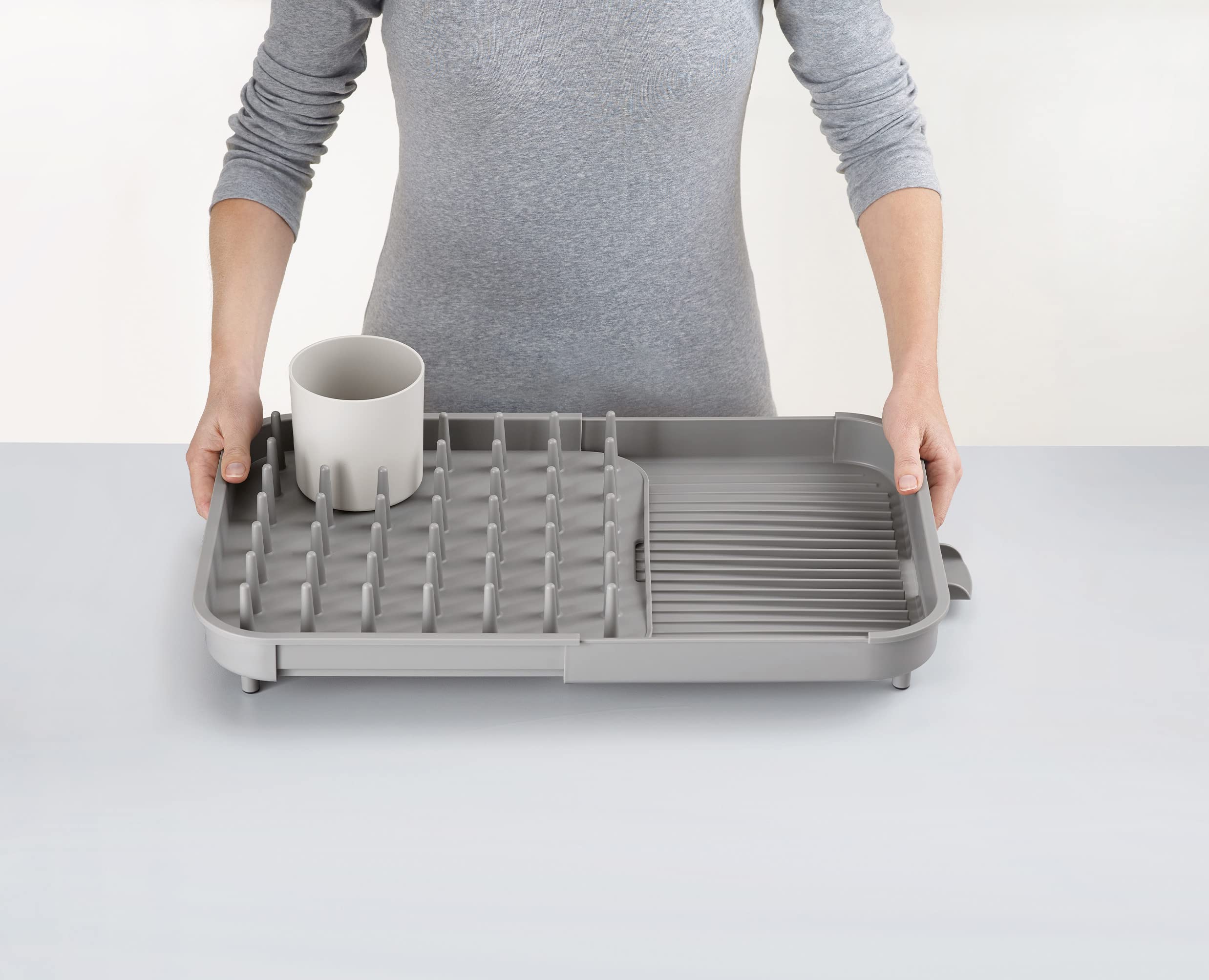 joseph-joseph-duo-erweiterbarer-abtropfst-nder-mit-utensilientopf-und-abtropfstu image 3