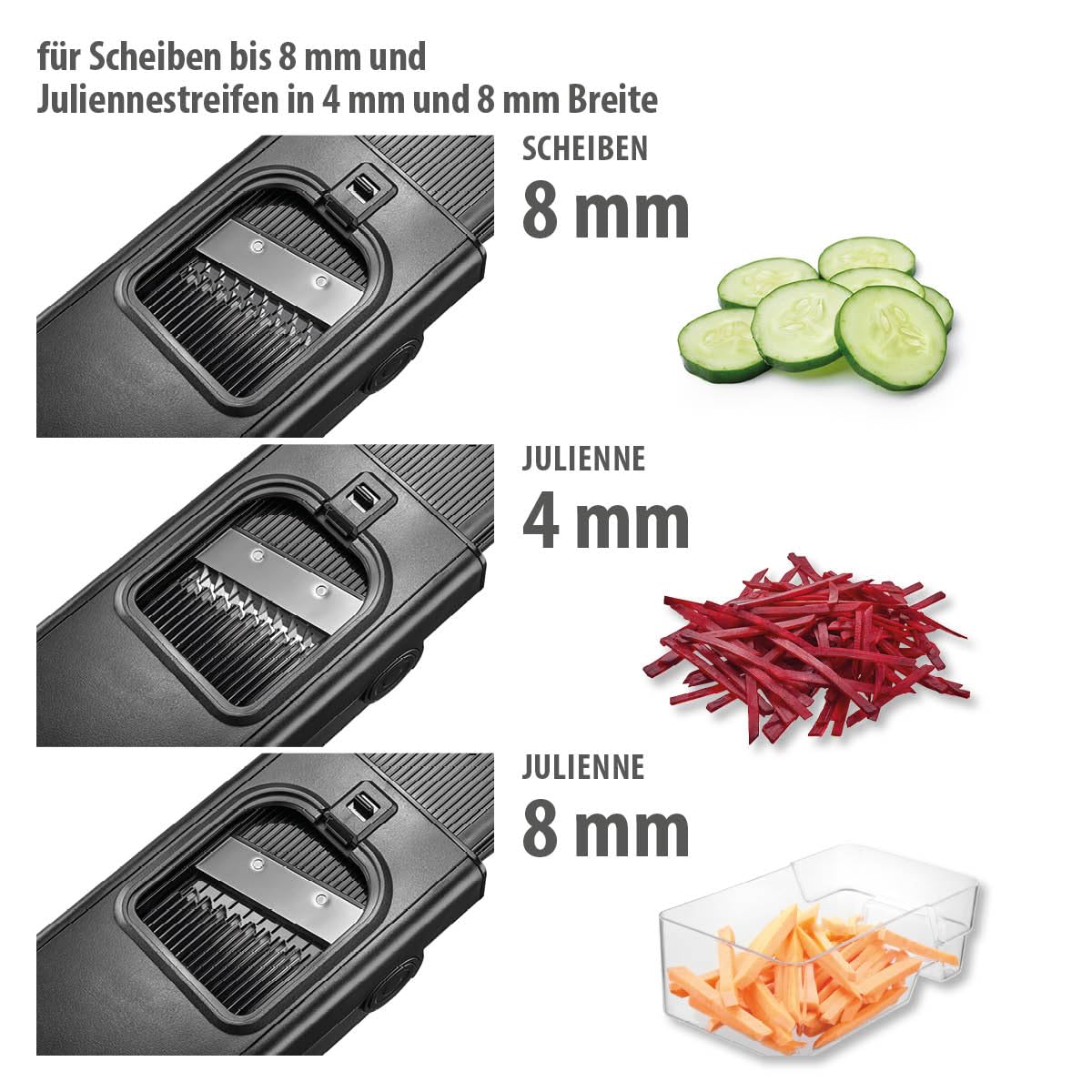 gefu-all-in-one-gem-sehobel-mit-3-schnittarten-auffangbeh-lter-und-saugnapf-stan image 5