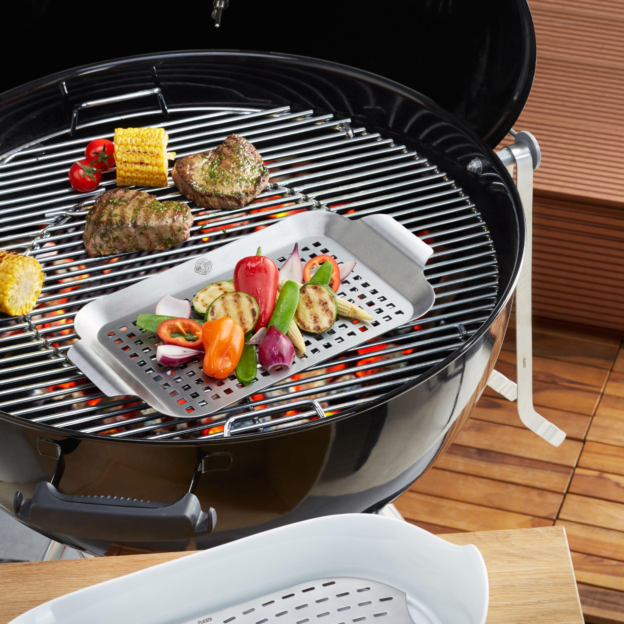 gefu-grillhandschuh-bbq-hitzebest-ndig-bis-250-c-silikonmuster-f-r-anti-rutsch-g image 2