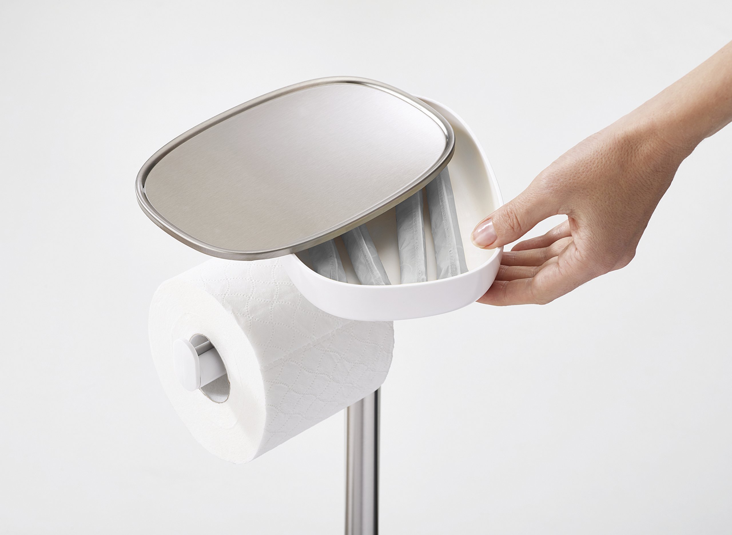 joseph-joseph-easy-store-toilettenpapierhalter-mit-flexibler-wc-b-rste-und-st-nd image 5