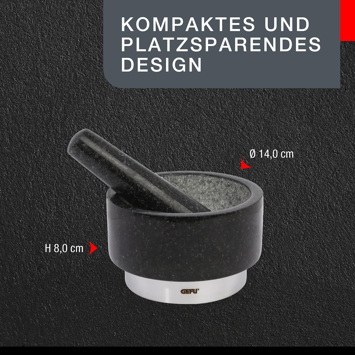 gefu-m-rser-x-plosion-granit-mit-edelstahl-sockel-massiver-st-el image 6