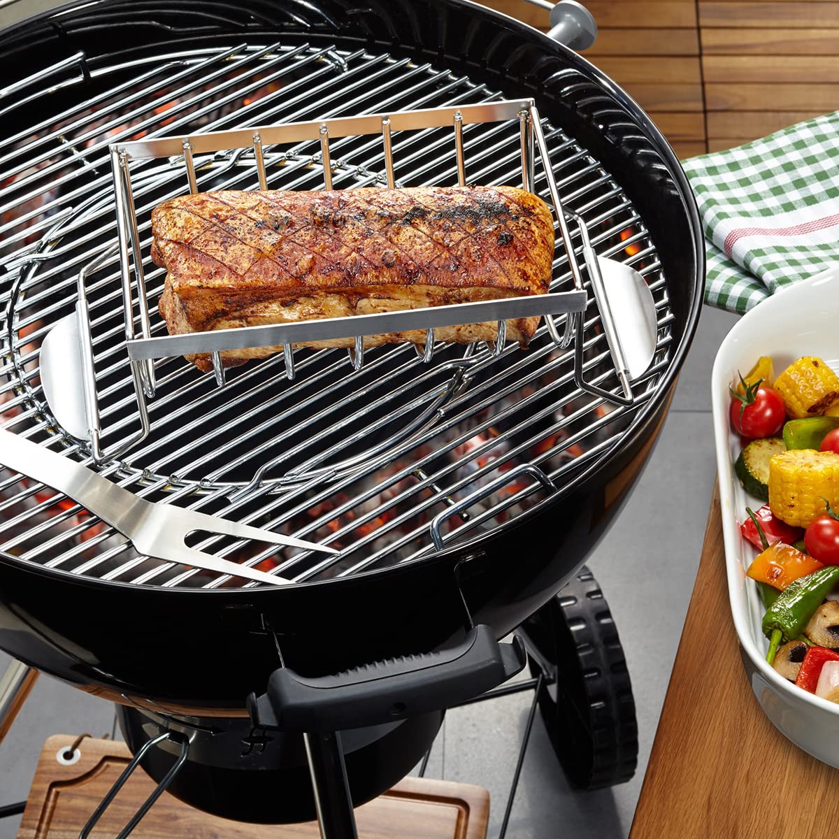 gefu-spare-rib-halter-bbq-edelstahlhalter-f-r-6-rippchen image 4