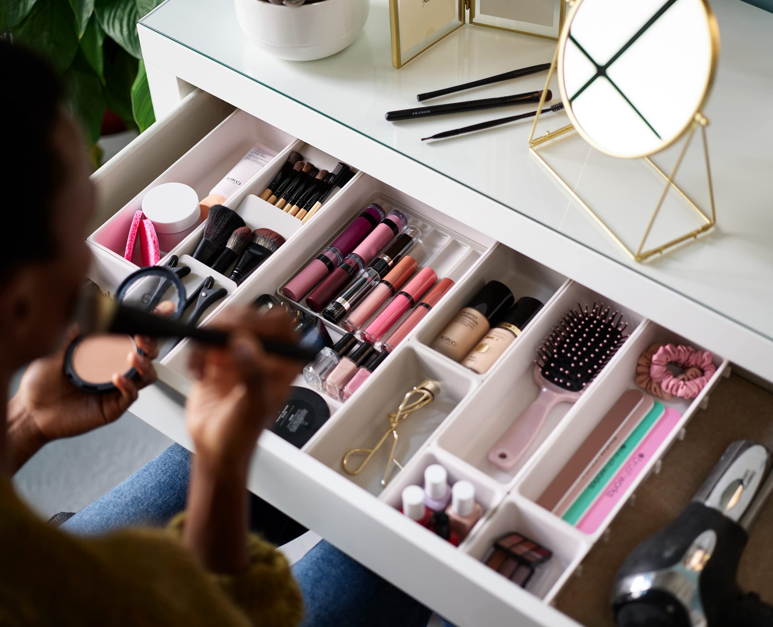 joseph-joseph-viva-modularer-12-teiliger-make-up-organizer-f-r-schubladen-kosmet image 5