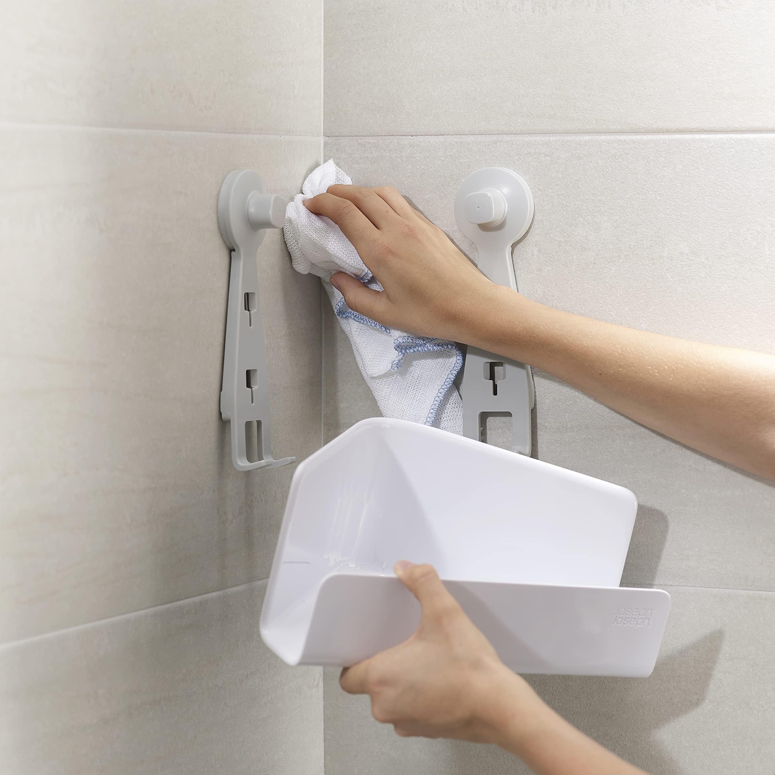 joseph-joseph-easystore-self-draining-corner-shower-caddy-2er-set-wei image 4