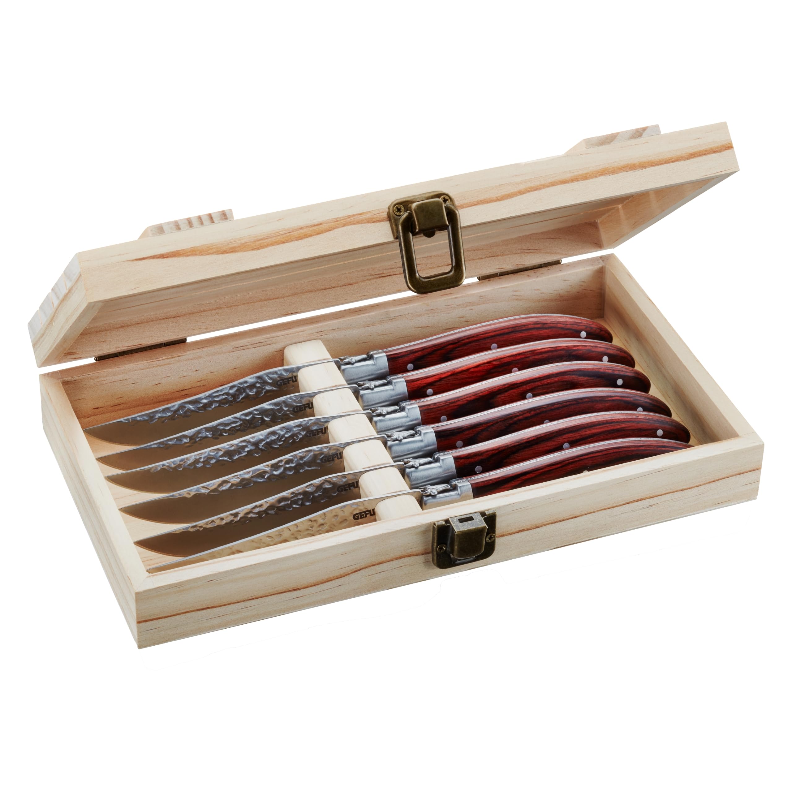 gefu-basco-steakmesser-set-4-st-ck-in-kiefernholz-box-ultrascharfe-klingen-ergon image 4
