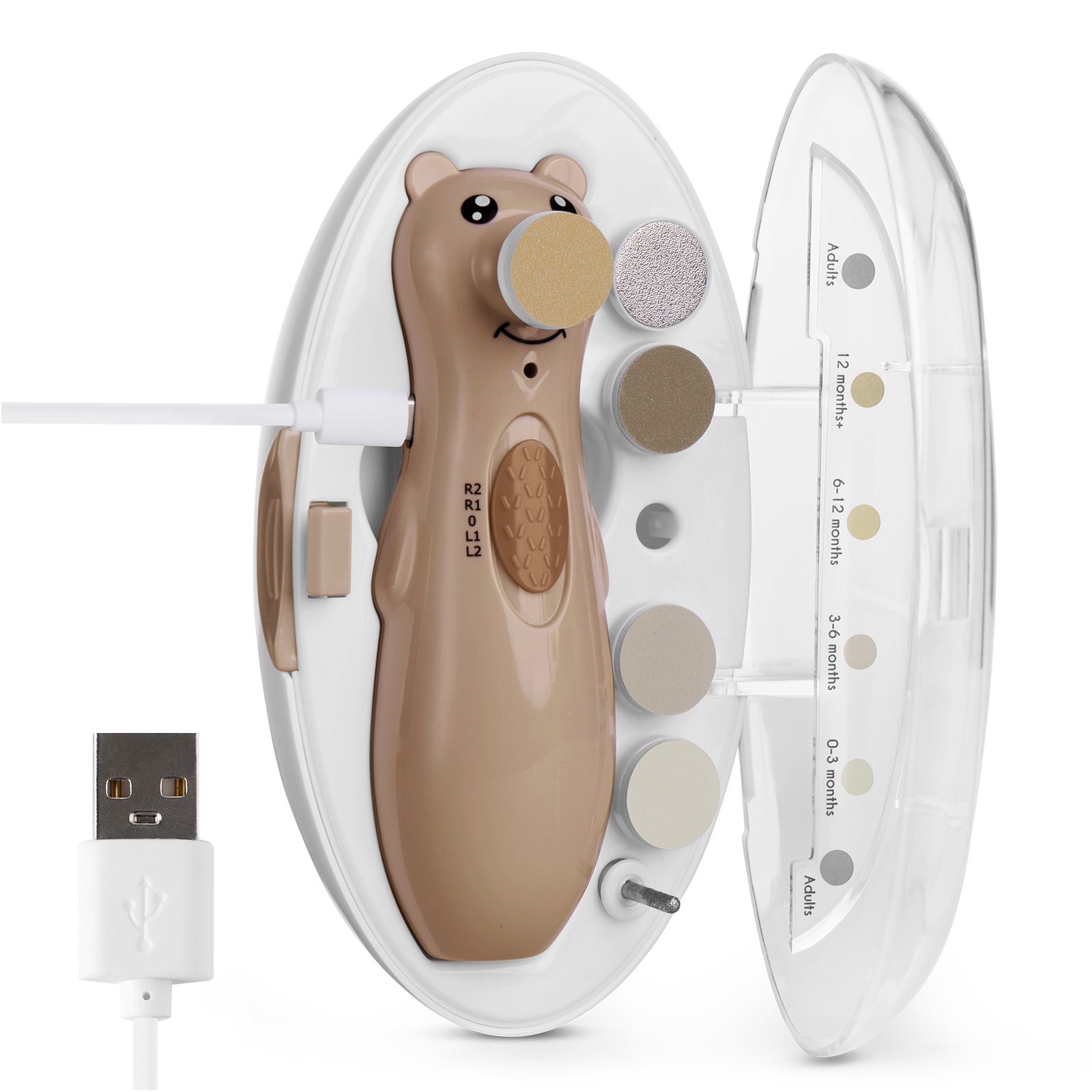 haakaa-happii-bear-wiederaufladbarer-nageltrimmer-set image 7