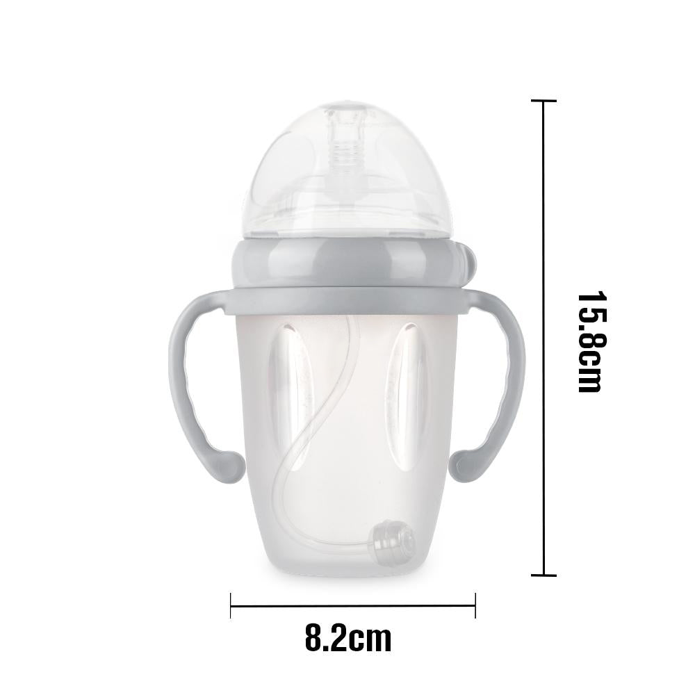 haakaa-generation-3-silicone-sippy-spout-bottle-250ml-auslaufsichere-trinklernfl image 3