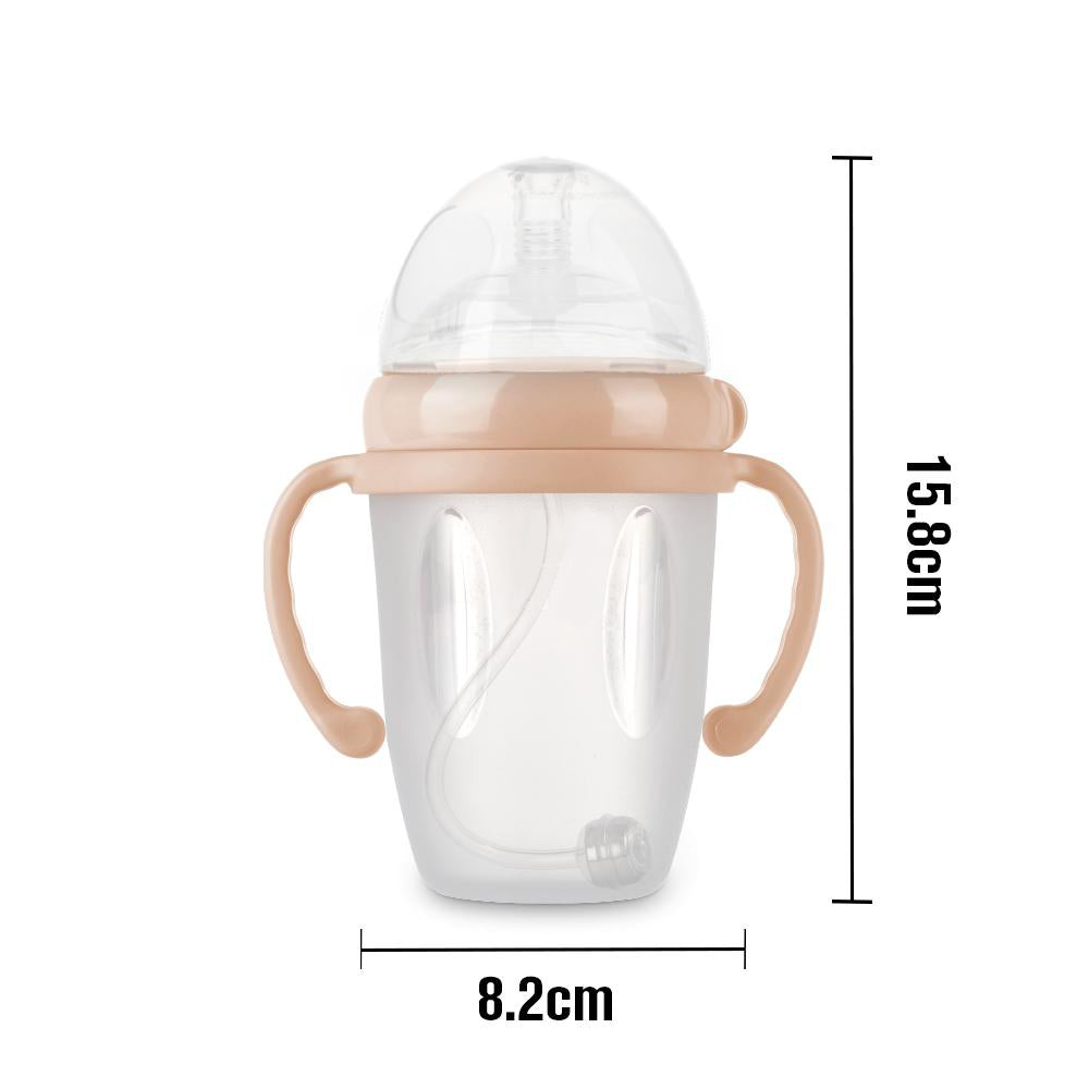 haakaa-generation-3-silicone-sippy-spout-bottle-250ml-auslaufsichere-trinklernfl image 4