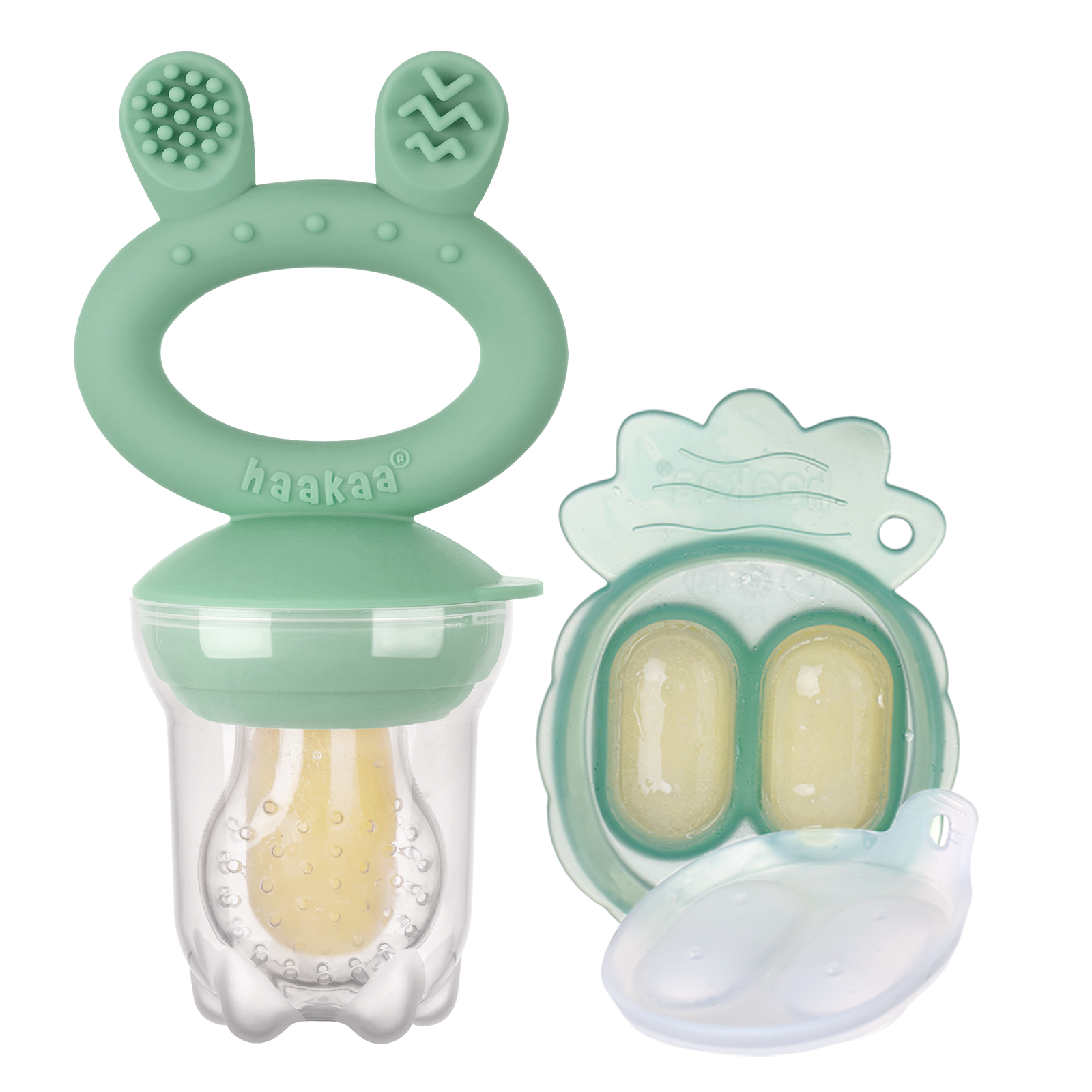 haakaa-fresh-food-feeder-mini-kombo-mit-ananas-schale image 1