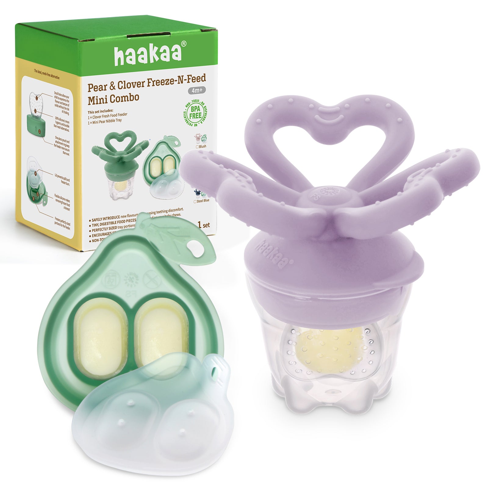 haakaa-birne-kleeblatt-freeze-n-feed-mini-combo-set-mit-bei-hilfe-eisw-rfelform image 7