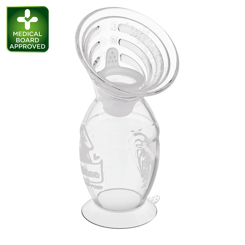 haakaa-gen-2-silikon-handmilchpumpe-mit-comfortcare-flansch-und-spillguard-100ml image 1