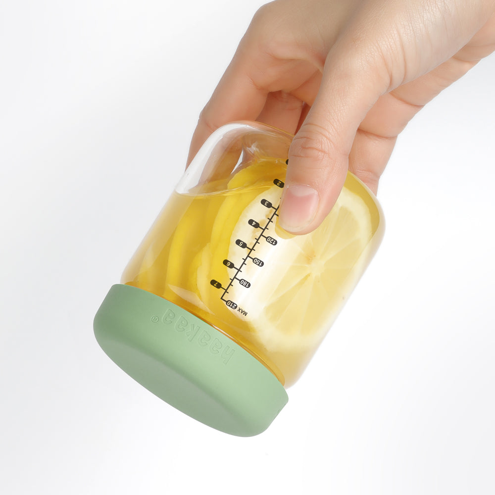 haakaa-glas-aufbewahrungsgl-ser-set-mit-silikon-deckeln-210-ml-4er-pack image 3