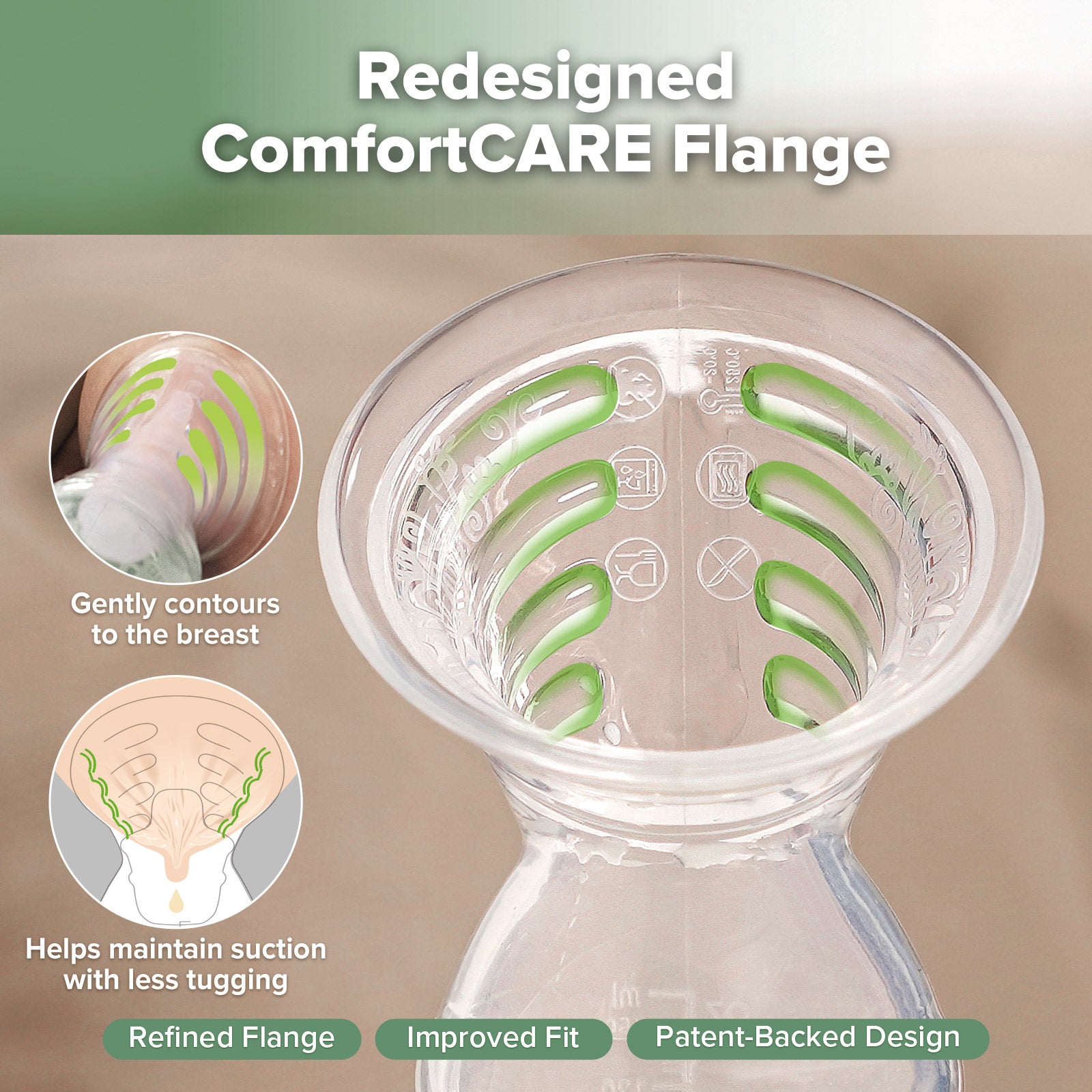 haakaa-gen-2-silikon-handmilchpumpe-mit-comfortcare-flansch-und-spillguard-100ml image 3