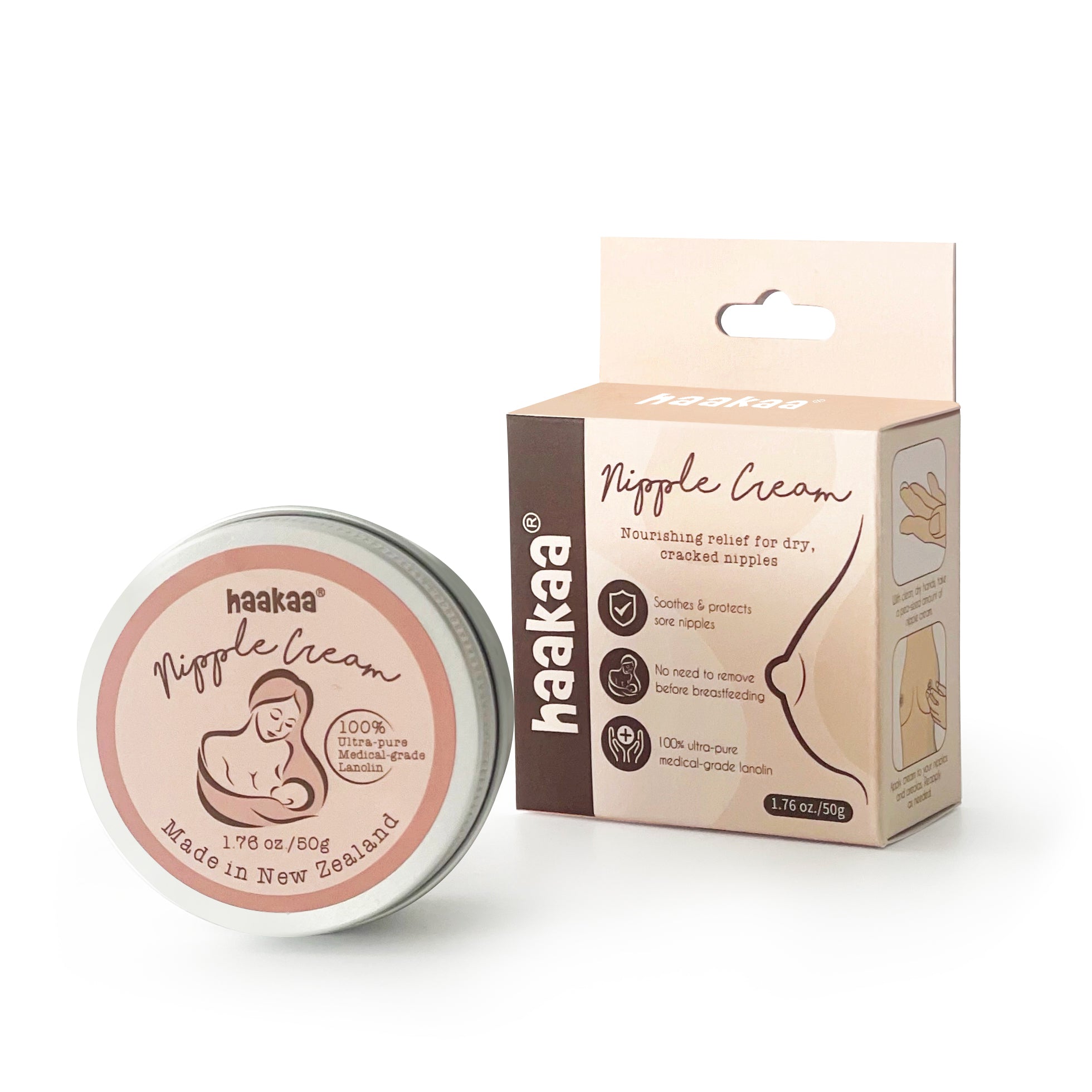haakaa-nipple-cream-100-medical-grade-lanolin-50g-neuseeland image 2