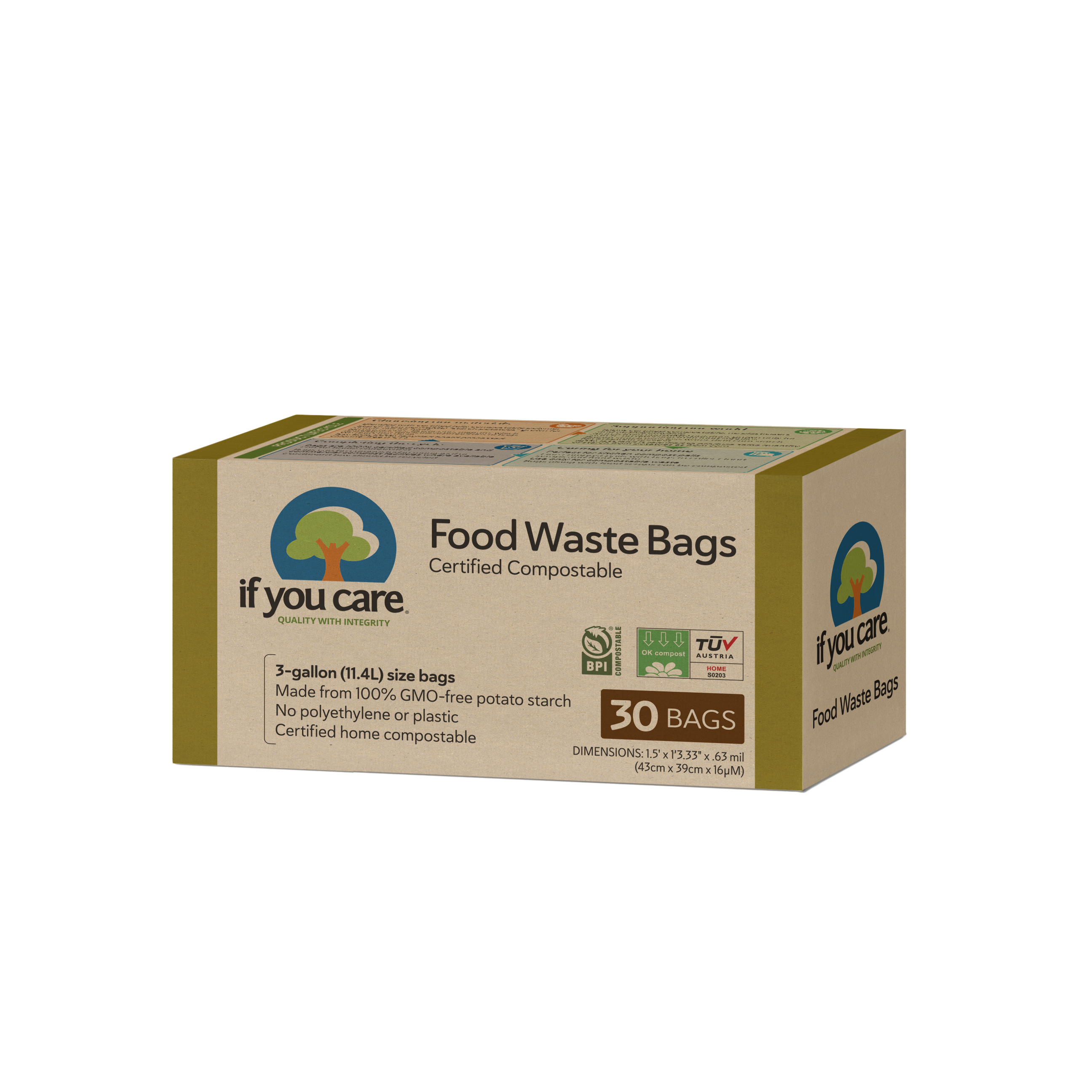 if-you-care-compostable-trash-bags-3-gallon-kompostierbar-aus-kartoffelst-rke image 2