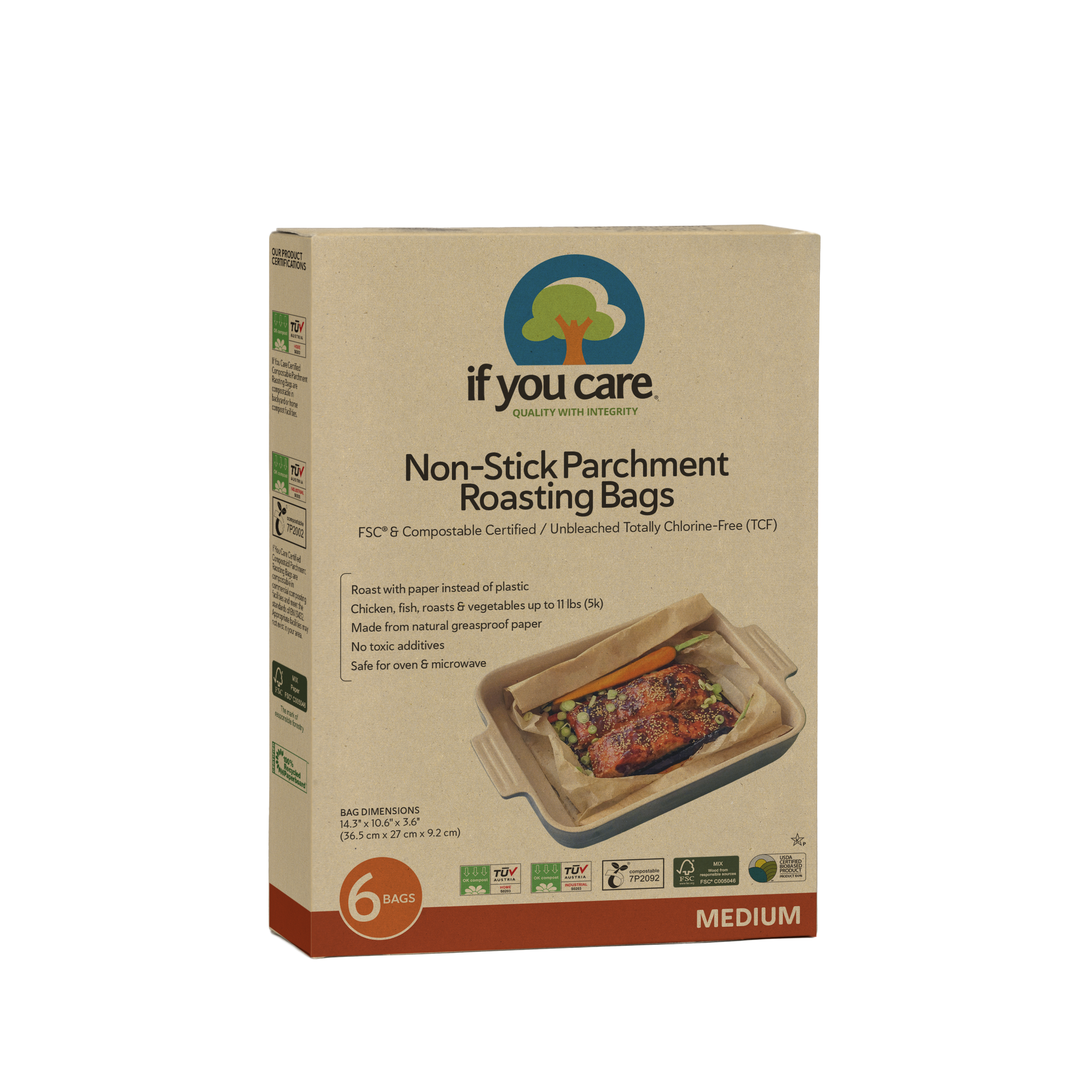 if-you-care-non-stick-parchment-bratbeutel-medium-ungebleicht-kompostierbar image 1