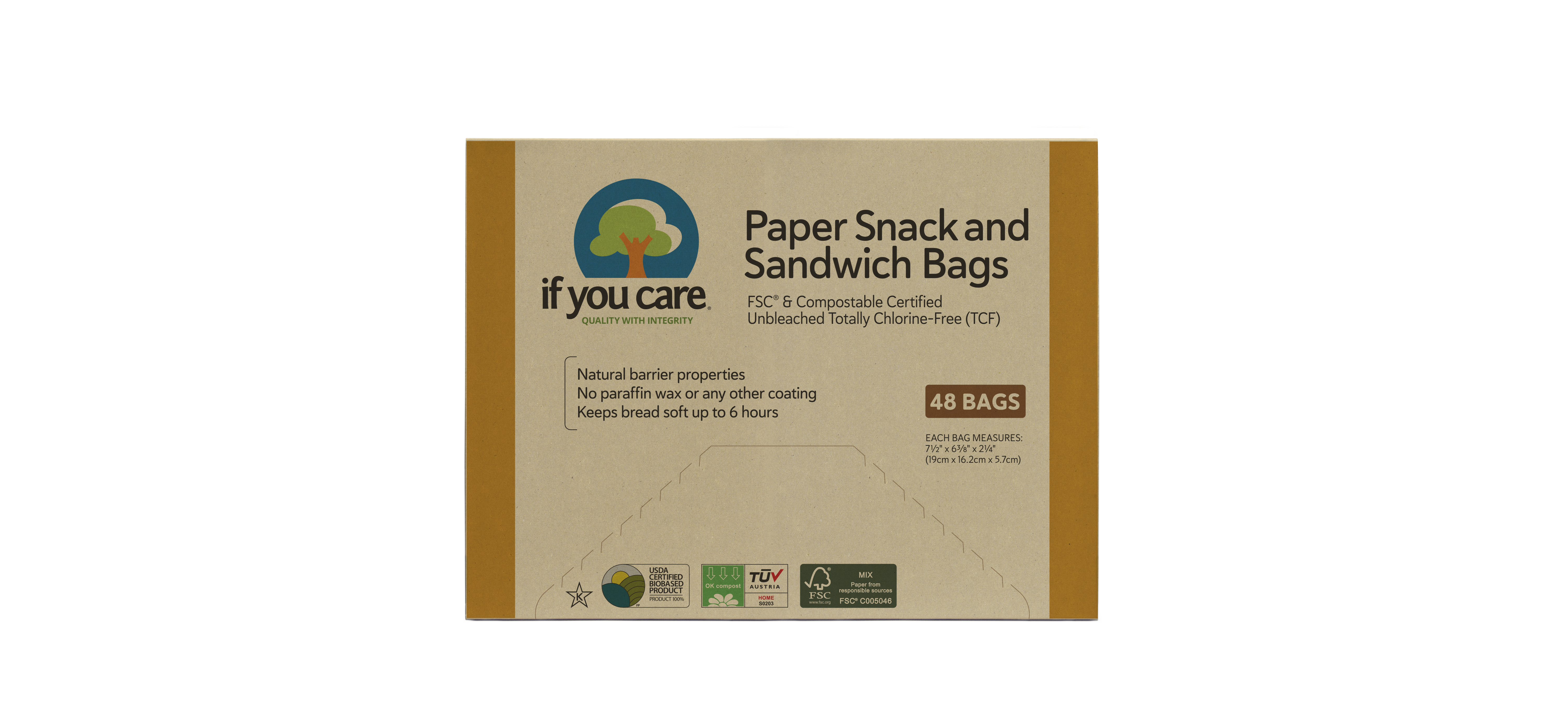 if-you-care-papier-snack-und-sandwichbeutel-fettdicht-mikrowellengeeignet-kompos image 1