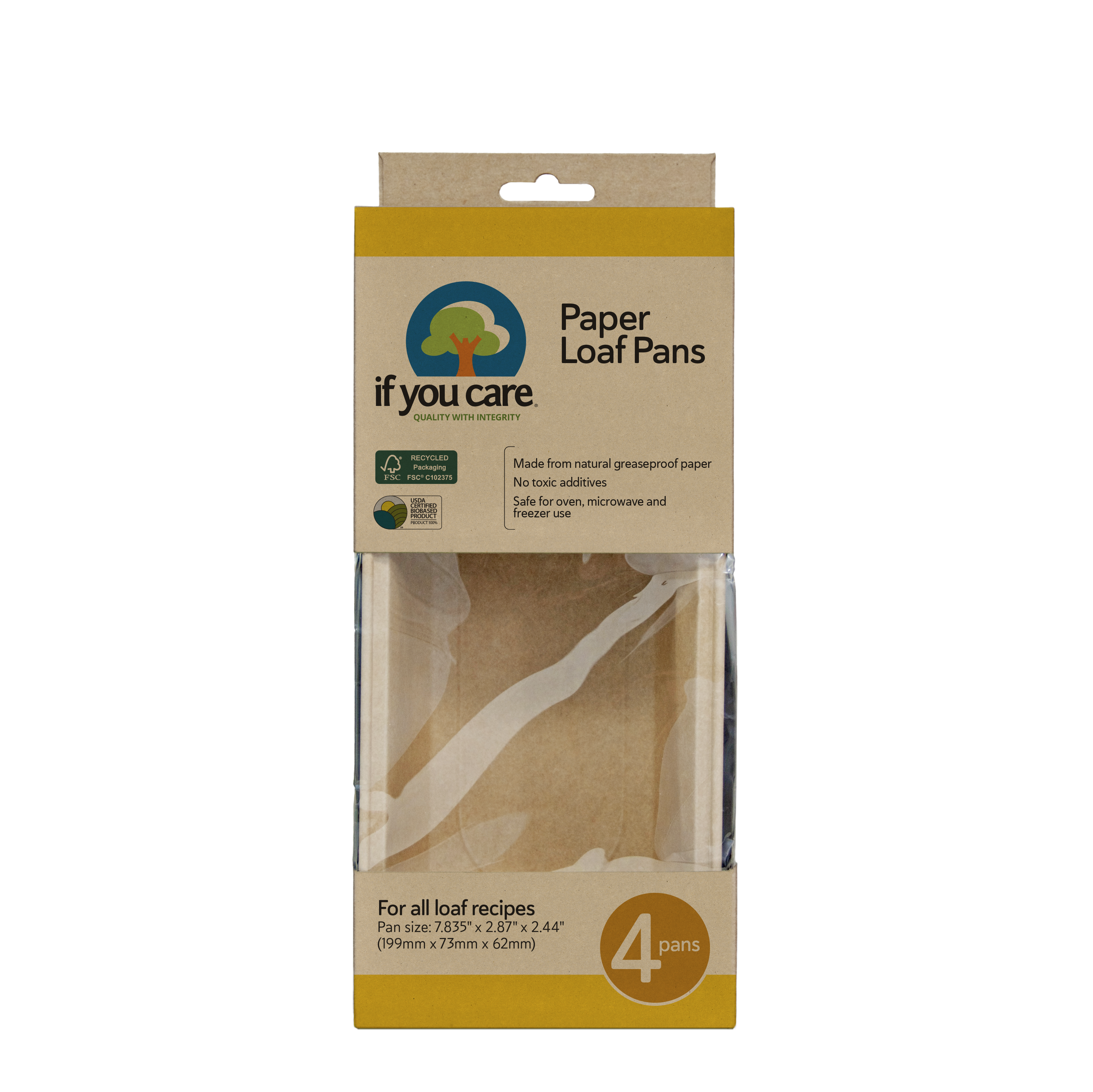 if-you-care-paper-loaf-pfannen-9-x-5-x-3-zoll-12-st-ck-kompostierbar image 1
