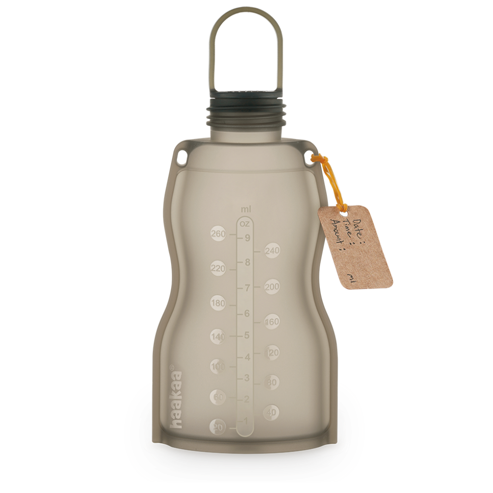haakaa-silikon-milchaufbewahrungsbeutel-260ml-wiederverwendbar image 1