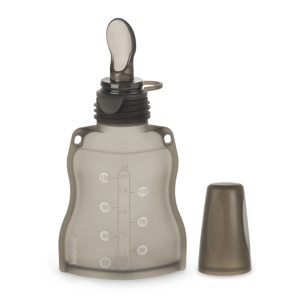 haakaa-silikon-beutel-mit-f-tterl-ffel-130-ml image 1