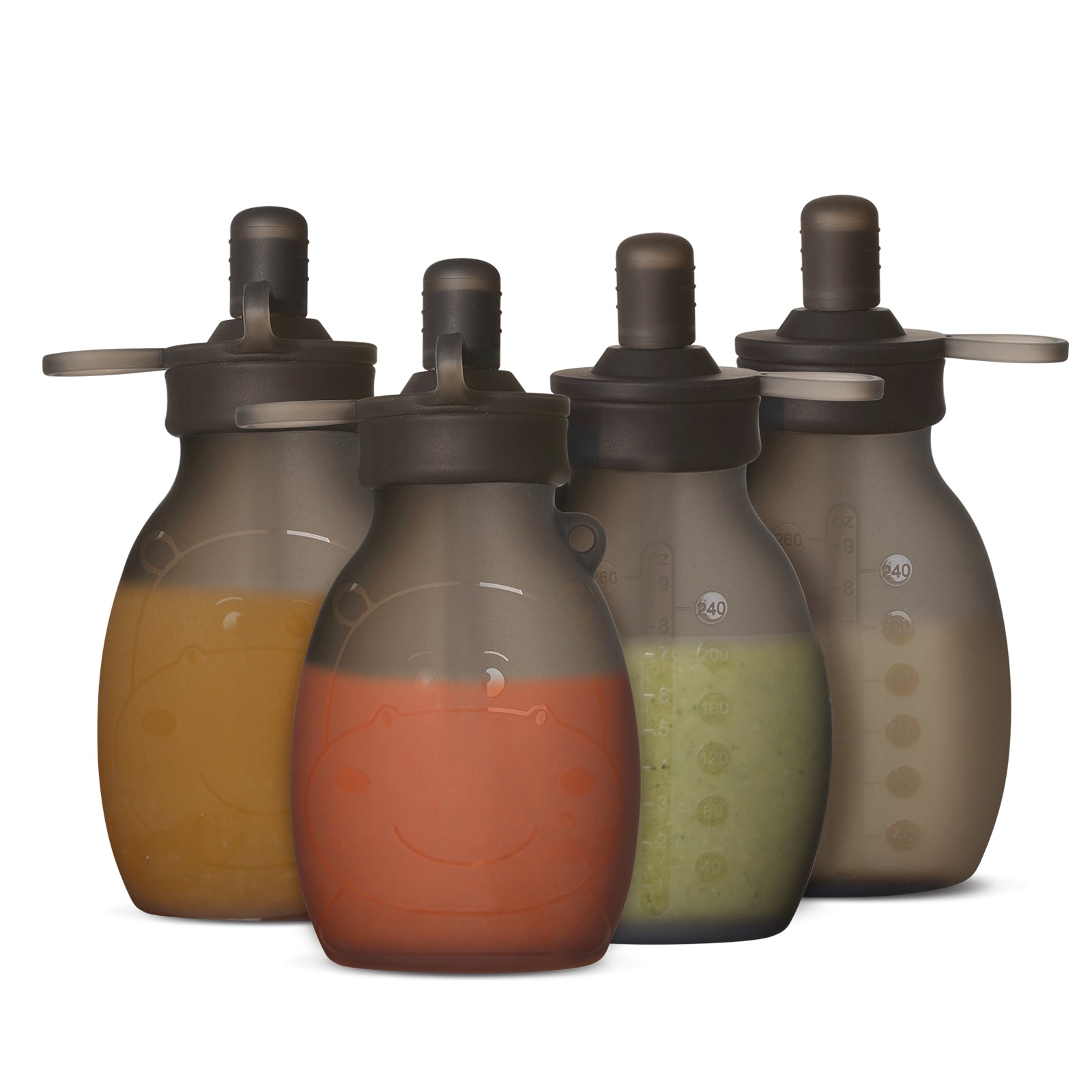 haakaa-hippo-weit-ffnungs-quetschbeutel-aus-silikon-260ml-mit-gratis-trageriemen image 2