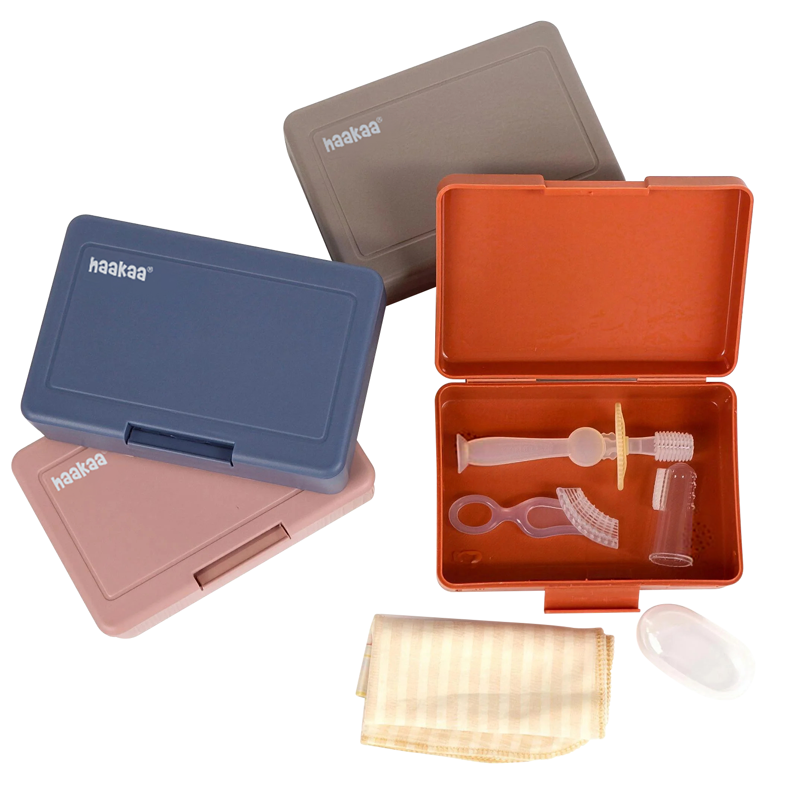 haakaa-kids-oral-care-set-baby-zahnpflege-set-mit-fingerzahnb-rste-und-mehr image 1