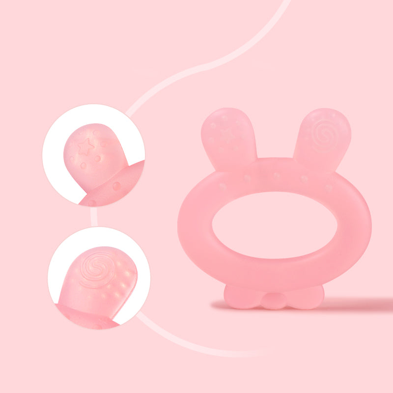 haakaa-silicone-rabbit-ear-teether-bei-ring-aus-lebensmittelechtem-silikon image 6