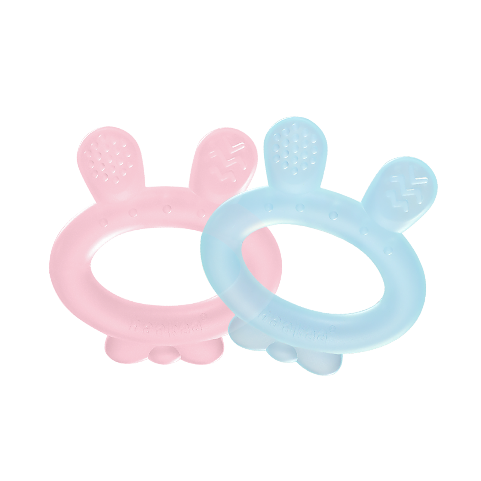 haakaa-silicone-rabbit-ear-teether-bei-ring-aus-lebensmittelechtem-silikon image 1