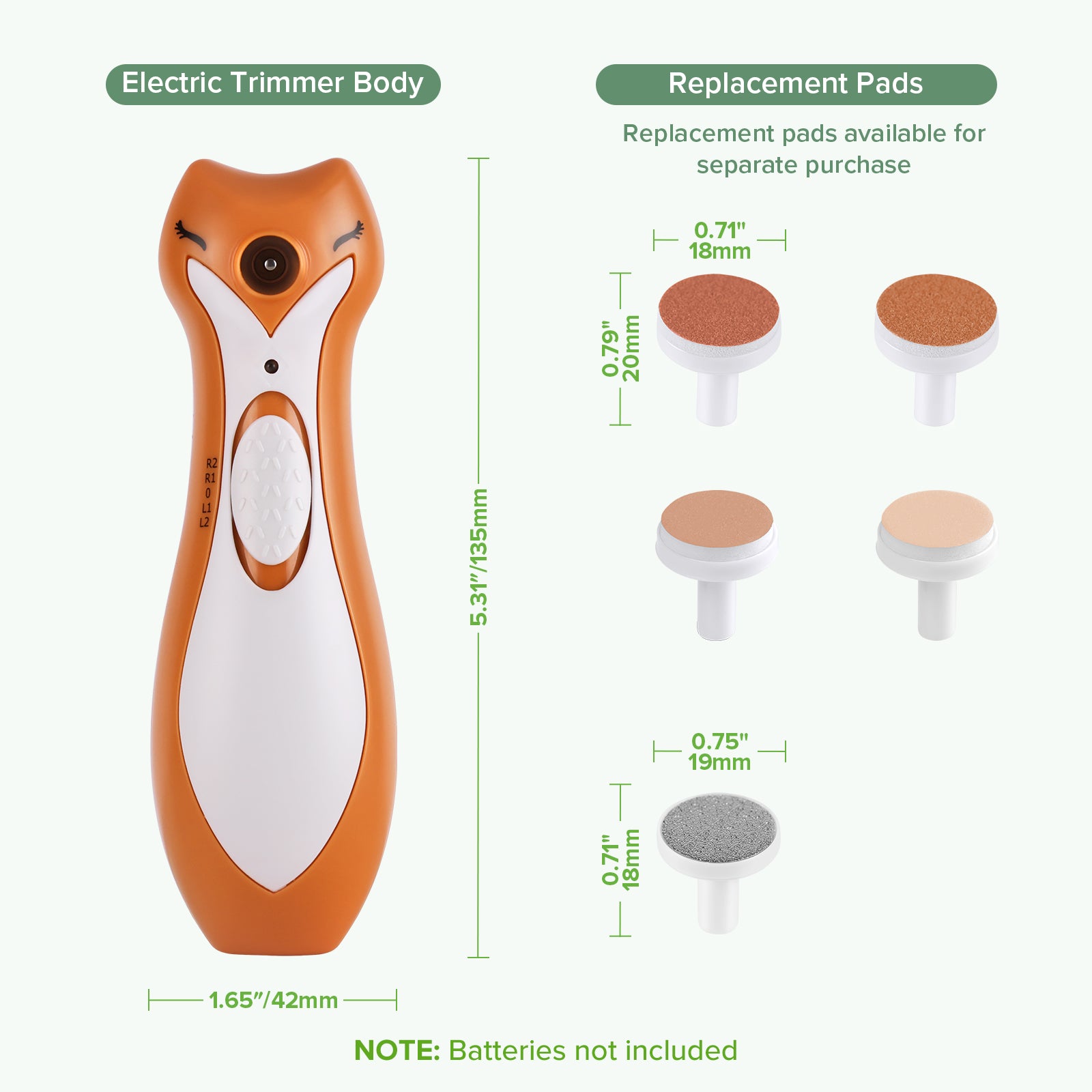 haakaa-clever-fox-nagelpflegeset-elektrischer-nageltrimmer-f-r-babys image 2