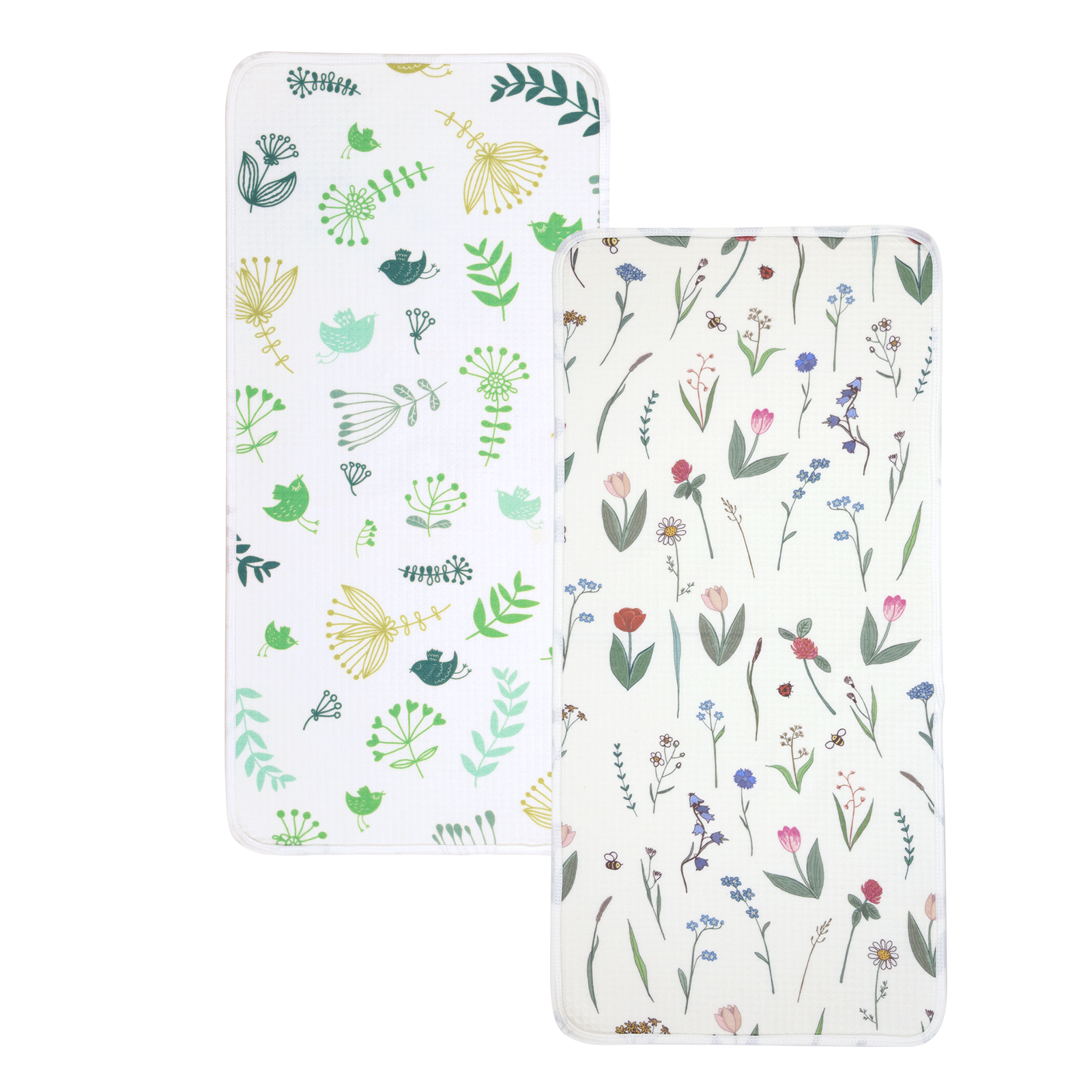 haakaa-wasserdichte-wickelunterlage-2er-set-4-designs image 1