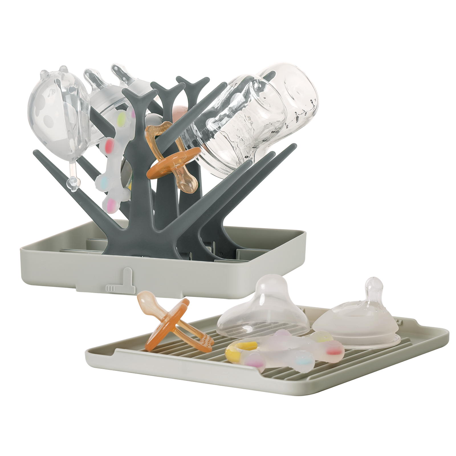 haakaa-easy-store-trocknungsbaum-tablett-set-mit-deckel-3-baum-system-f-r-flasch image 1