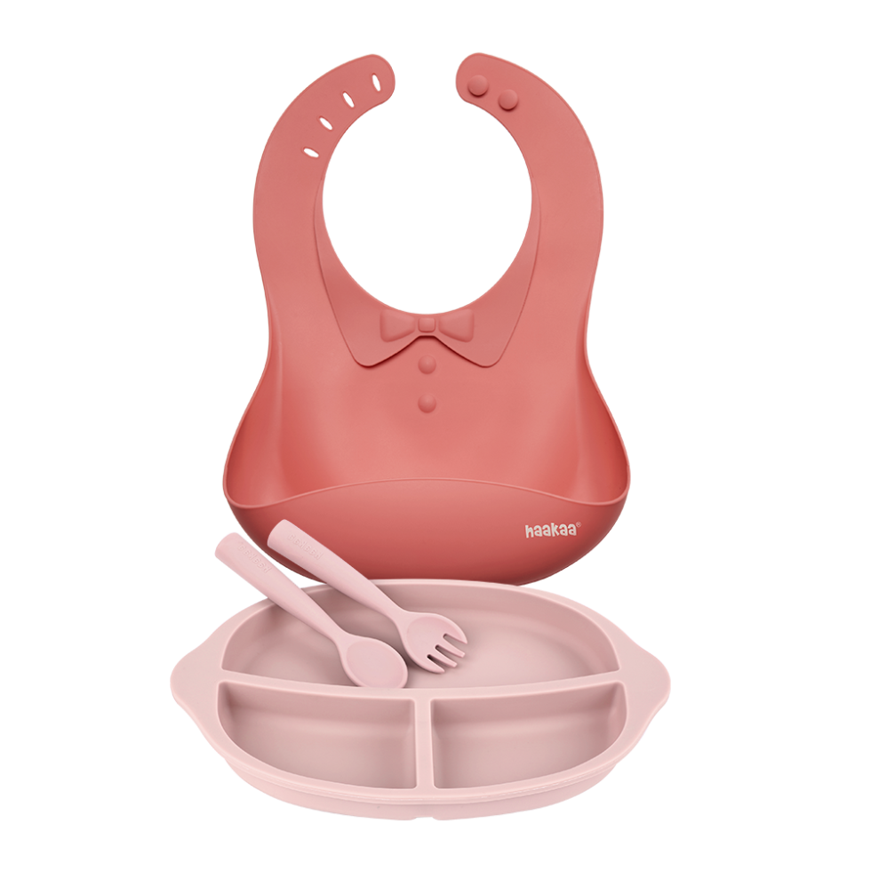 haakaa-silicone-kids-dinnerware-set-kindergeschirr-mit-teller-l-ffel-gabel-und-l image 1